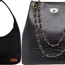 trendycraft Women Black, Black Shoulder Bag-picture-34