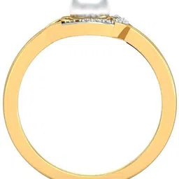 avsar AVR699YB 14kt Cubic Zirconia Yellow Gold ring image 2