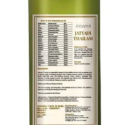 ayuvya Ayurvedic Wound-healing Jatyadi Thailam Oil Pack of 2 | 50 Ml Each image 2