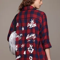 roadster Women Regular Fit Checkered Casual Shirt-picture-14