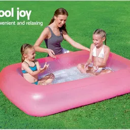 intelligent PREMIUM(IND*66) PINK RECTANGULAR 5 FEETS WITH AIR BASE WATER SWIMMING POOL Inflatable Swimming Pool image 5