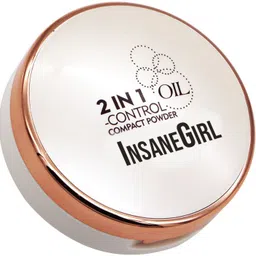 insanegirl 2 in 1 Oil Control Compact Powder Compact image 3