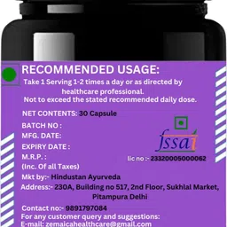 hindustan ayurveda Natural Weight Gainer Capsule High-Calorie Mass Gainer for Muscle Growth Weight Gainers/Mass Gainers image 5