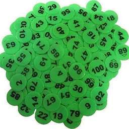 morel PLASTIC NUMERICAL TOKEN COINS, COINS ( 1 TO 100 ) ROUND SHAPE PLASTIC TOKEN, MULTICOLOR PRODUCT image 5