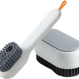 DBTC Manual shoe washer brush, Shoe cleaning brush with soap dispenser, Brush image 2