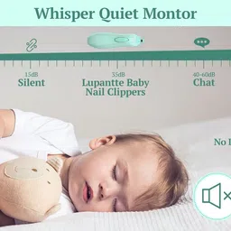 tribeazi 6 in 1 Electric Baby Nail Trimmer File & Clippers Set with LED Light image 3