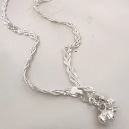 yuvaan crystal payal design fashion Sterling Silver Anklet image 2