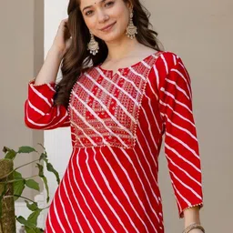 surhi Women Embroidered Viscose Rayon Straight Kurta-picture-14