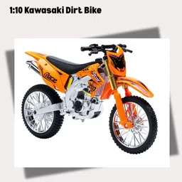 Kawasaki Dirt Bike Die-Cast Toy – Realistic Off-Road Motorcycle Model for Kids-image-99