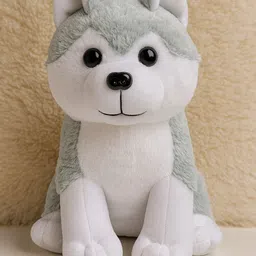 rcs plushies Cute Husky Dog Soft Plush Toy For Kids & Adults Premium Quality Cuddle Gift - 30 cm image 5