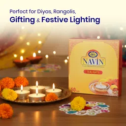 cycle Pure Ghee Tealight Diyas 50 Pcs | Easy, Clean & Ready-to-Light for Puja Candle image 3