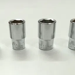 tom 1/4" Drive T-Handle Socket Set with (8, 10, 11, 12 mm) 4 Socket Set image 3