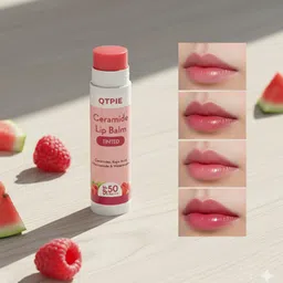 qtpie Tinted Ceramide Lip Balm with SPF50 PA+++ -Watermelon rasberry-picture-12