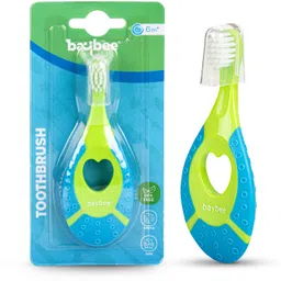 baybee Ultra Soft Infant Baby Training Toothbrush Set with Soft Bristles Easy Grip Blue Ultra Soft Toothbrush-picture-27