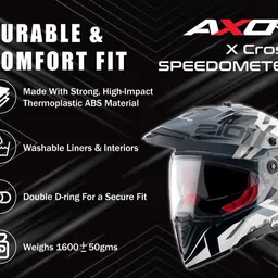 axor X-Cross Speedometer Motorbike Helmet image 2