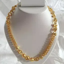 ofbosmi 1 gram Stylish Heavy Golden Neck Men Chain “20” Inches Gold-plated Chain Gold-plated Plated Brass Chain-picture-14