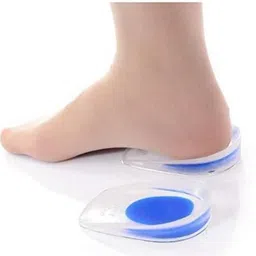fitaza Silicon Heel Pad shoe cousion (1 Pair)(SHOE GEL PAD) Spur Shoe Support Pad Heel Support image 3