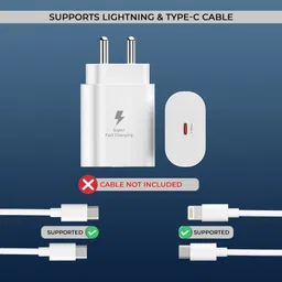 AAMS 25 W Quick Charge 3 A Wall Charger for Mobile image 2