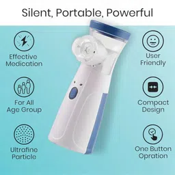 rk sales Mesh Nebulizer Wireless Vaporizer With Respiratory Mask Battery Operated Nasal Aspirator image 3