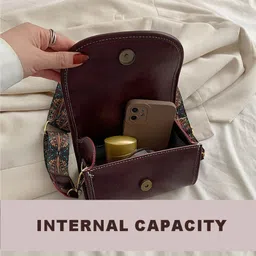 classy women Brown Women Sling Bag Stylish Slingbag for Girls and Women |Makeup Bags image 2