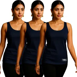 shyam hosiery Women Dark Blue Camisole-picture-16