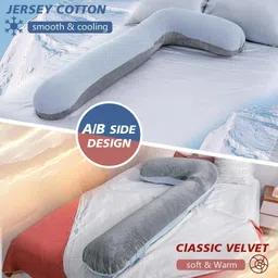 foodie puppies Polyester Fibre Pregnancy Pillow Pack of 1 Nature image 3