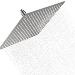 clayplus PREMIUM 8 x 8 Ultra Slim Shower + EXTRA Heavy Arm Shower Complete Set Handheld image 2