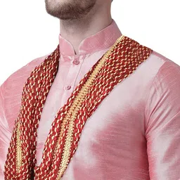 sg leman Men Pure Silk Kurta Pyjama Dupatta Set image 5