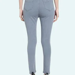 kitty fashion Women Relaxed Fit High Rise Grey Jeans image 2