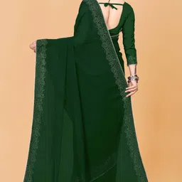 sheldrom mart Embellished Bollywood Georgette Saree image 4