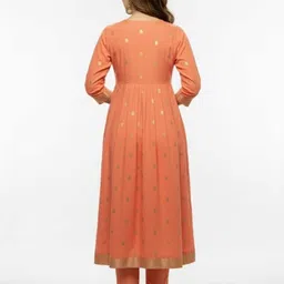 trendinaari Women Printed Pure Cotton A-line Kurta image 2