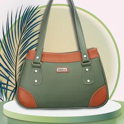 Women Green Shoulder Bag-image-2