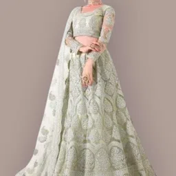 kit villa Embroidered Semi Stitched Lehenga Choli-picture-37