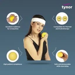 tynor Exercising Ball PU, Yellow, Neuro, 1 Unit Supporter image 3