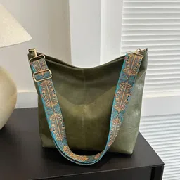 Women Green Shoulder Bag-image-54