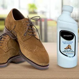 Sheppits Premium Wooden Shoe Polish Brush (Black) & Suede/Nubuck Shoes Cleaner (Natural) Shoe Care Kit image 2