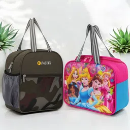 Lunch bag Medium Size Combo(Pack of 2) for both Men and Women for Office ,School Waterproof Lunch Bag-image-36