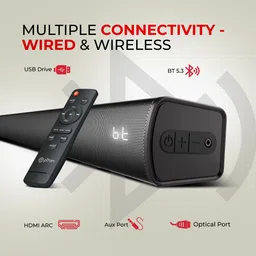 PTron Jazz Pro with 160W Cinematic Surround Sound, 3 EQ Modes, Deep Bass,HDMI ARC Port 160 W Bluetooth Soundbar image 5