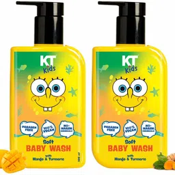 kt kids Soft Baby Wash with Mango & Turmeric Gentle, Soothing for Baby Skin (Pack of 2)-picture-18