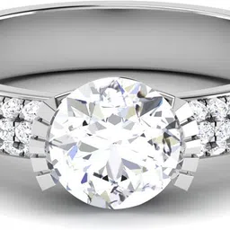 avsar R-3793 14kt Cubic Zirconia White Gold ring-picture-15