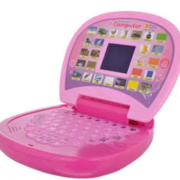 fedexo Educational Computer Abc And 123 Learning Kids Laptop With LED Display And Music - Pink-picture-38