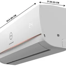 godrej 2024 Model 2.5 Ton 3 Star Split Inverter AC- White image 5