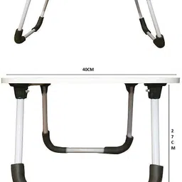 mayko & bayko Multipurpose Foldable with Cup Holder, Study Wood Portable Laptop Table image 4