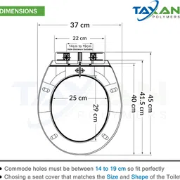 taxan Plastic Toilet Seat Cover image 3