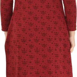 indeweaves Pack of 6 Women Printed Acrylic Blend Straight Kurta image 4