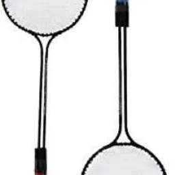 cloverbyte Double Shaft Iron Body Pack Of 2 Piece Badminton Racket With 6 Piece Plastic Shuttles Badminton Kit image 3