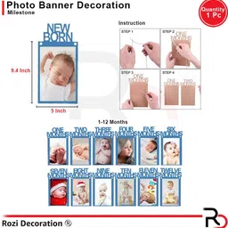 rozi decoration Paper Wall Photo Frame image 3