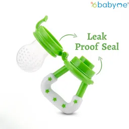 babyme Silicone Food/Fruit Nibbler, Soft Pacifier/Feeder for Infant Baby, BPA Free - Silicon image 3