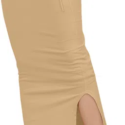 KERMIT NSH_Dori_Cream_S_Saree Shapewear shapewear petticoat For saree Lycra Blend Petticoat-picture-22