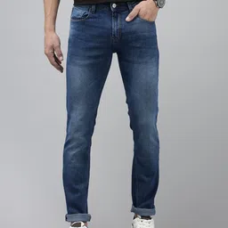 spykar Men Slim Low Rise Dark Blue Jeans-picture-13